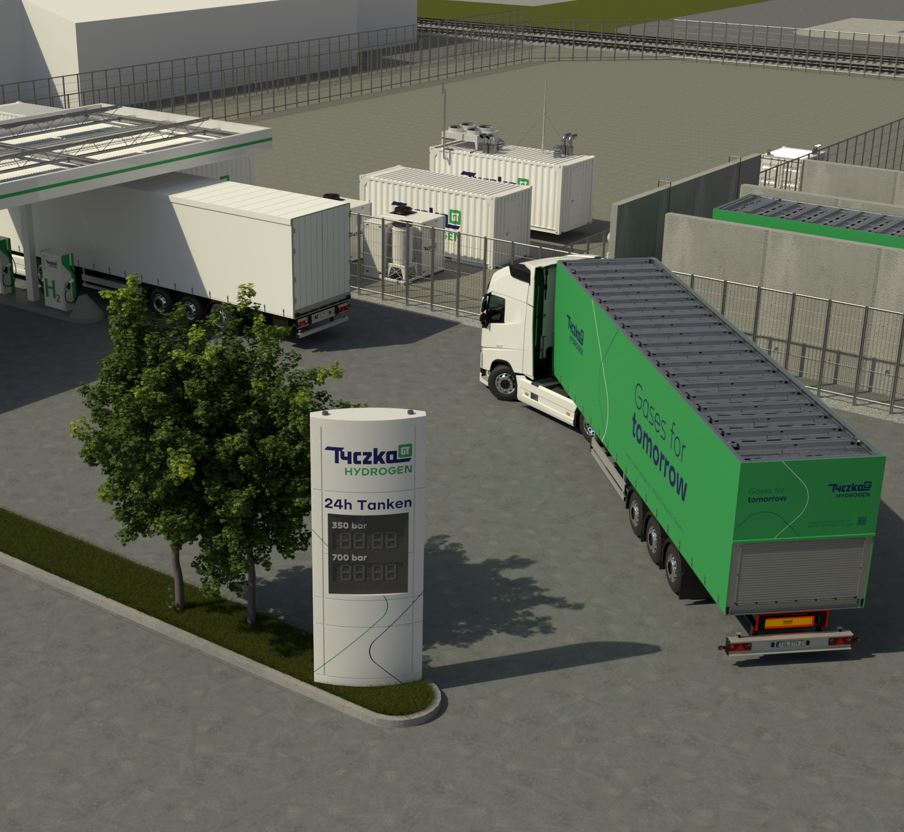 Tankstelle Tyczka Hydrogen Schweinfurt